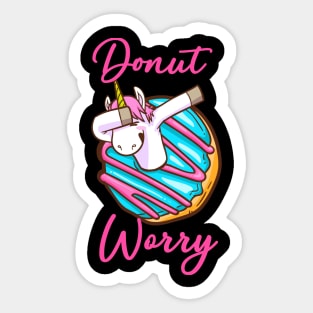 Donut Worry Sticker